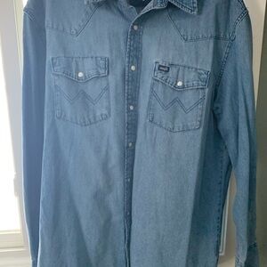 Wrangler Light Blue Denim Shirt